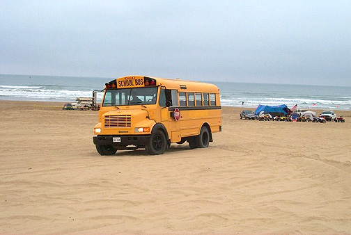 School at the beach