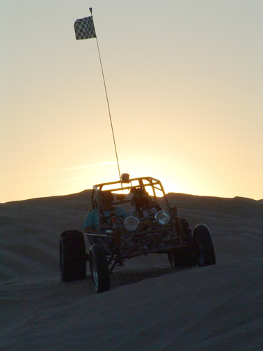 Buggy at sunset