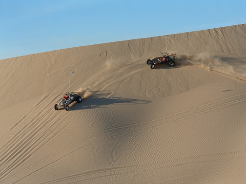 Buggy on dune